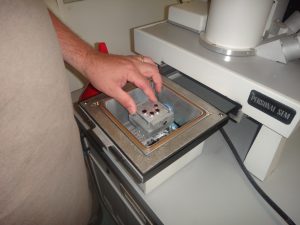 Loading samples into the SEM
